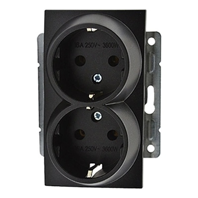 VITO КОНТАКТ МЕХ. ДВОЕН mono despina ГРАФИТ (mn-500-002004-120)