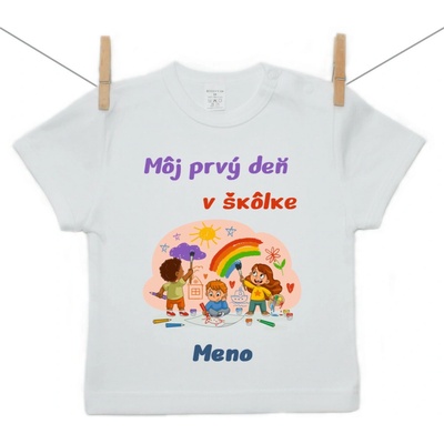 Boodyy tričko s krátkym rukávom Môj prvý deň v škôlke