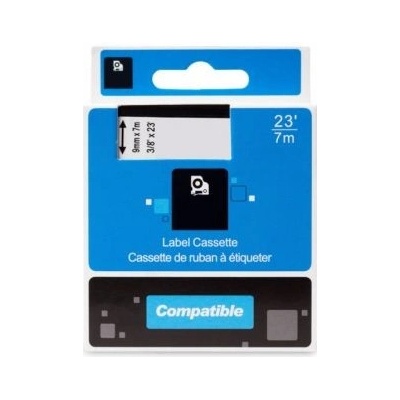 Kompatibilní páska s DYMO 45023 S0720630 9mm 7m cerný tisk/zlatý podkl. D1 (PLTD59, 45023)