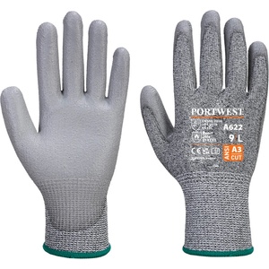 Portwest mr cut a622 / Ръкавици, устойчиви на порязване, ниво c - сиви xxl (a622g7rxxl)