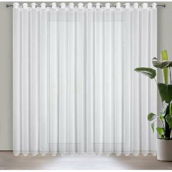 EUROFIRANY ZÁCLONA NA KRÚŽKOCH KALIA 300X260 CM BIELA