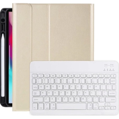 AppleKing puzdro s klávesnicou a priestorom na Apple Pencil pre iPad Air 4 (2020) / Air 5 (2022) / Pro 11" (2018-2022) - Zlaté