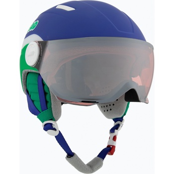 HEAD Детска ски каска HEAD Mojo Visor Jr. blue/green/silver red
