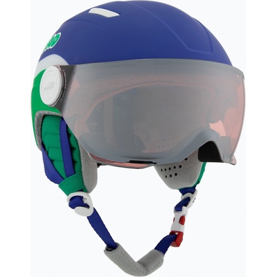 HEAD Детска ски каска HEAD Mojo Visor Jr. blue/green/silver red