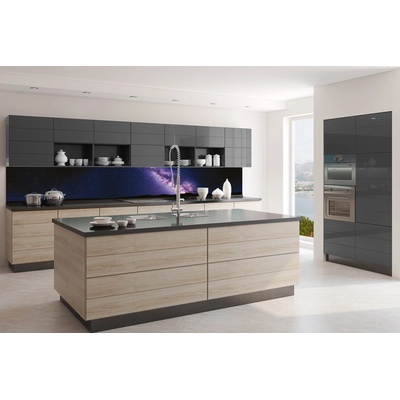 DIMEX ART Фототапет за кухня - лилав млечен път 350 x 60 см