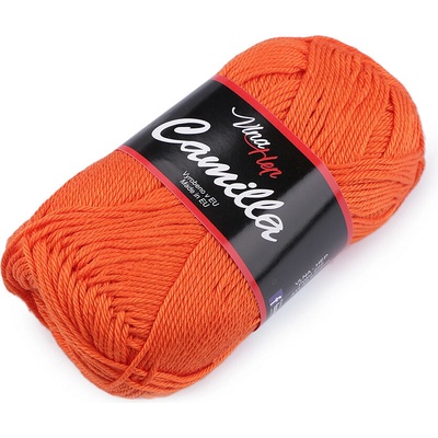 Bavlněná pletací příze Camilla 50 g Varianta: 9 (8194) oranžová mrkvová, Balení: 1 ks 45181/92104/206624
