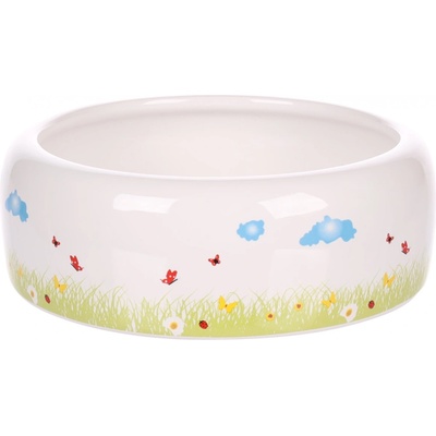 Flamingo miska pro hlodavce KIKI CERAMIC ROUND L 16 x 16 x 5,5 cm 700 ml