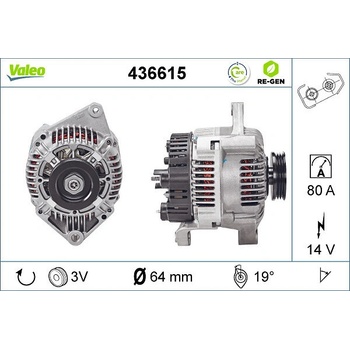 generátor VALEO 436615
