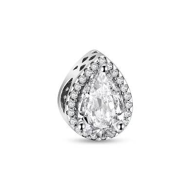 Чар/талисман от сребро 925, jw1159, модел с капка, с родиево покритие (jw1159)