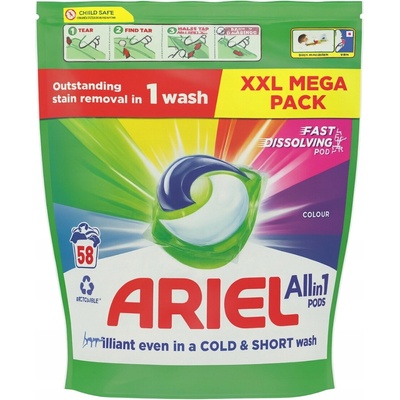 Ariel All in Pods Color pracích kapsle 58 PD
