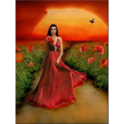 Червеният залез 24/34 см