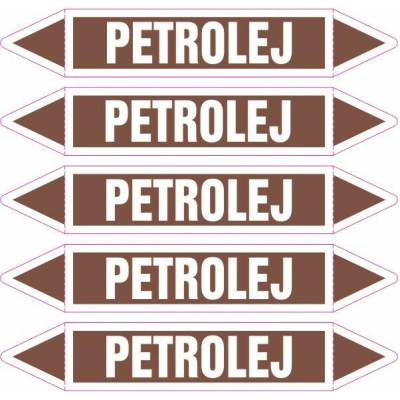 Grafiko | Petrolej - dle ČSN 13 0072 - Materiál fólie s ochrannou laminací, Rozměr aršík 5ks šipka 152x26mm