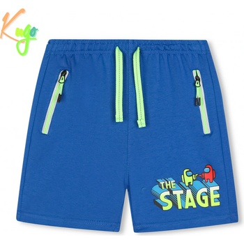 Kugo chlapecké kratasy s Traktorem modrá