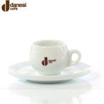 Danesi Caffé бяла порцеланова чаша с чинийка за Ristretto 60 мл