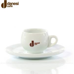 Danesi Caffé бяла порцеланова чаша с чинийка за Ristretto 60 мл