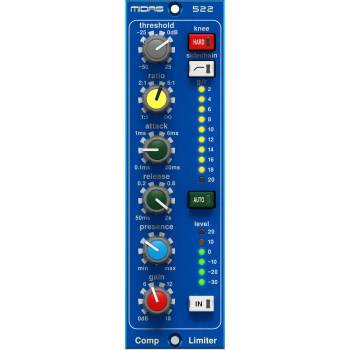 Midas Compressor Limiter 522 V2 Динамичен ефект (COMPRESSOR-LIMITER-522-V2)