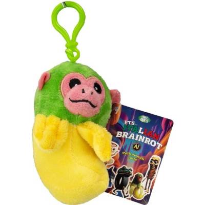 Přívěsek na klíče DARGO Plyšový Italian Brainrot s karabinou 13 cm DESIGN 3