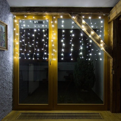 DecoLED LED svetelná záclona HOBBY LINE 2x1m ľadovo biela 100 diód