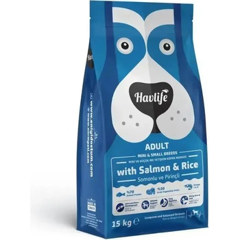 Image 1 of Normpati Храна за Кучета над 12мес за Мини и Дребни Породи HAVLIFE Сьомга и Ориз 3кг (mini and small ADULT SALMON & RICE)