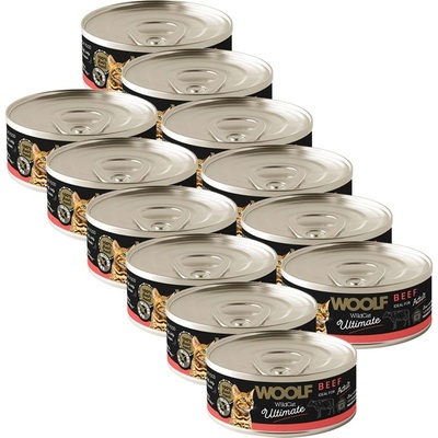 WOOLF WildCat Ultimate Beef Pate 12 x 85 г