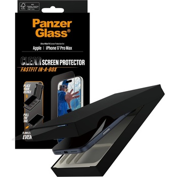 Panzer Стъклен протектор PanzerGlass за iPhone 17 Pro Max, инсталационен бокс