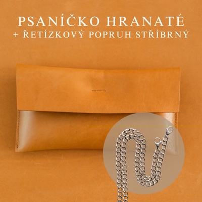 Wood Style psaníčko Hranaté Skořice Řetízkový stříbrný