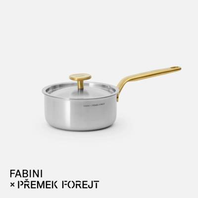 FABINI Rajnica & Forejt, 16 cm 1,2 l - Nerezová beznitová rajnica z viacvrstvovej nerezovej ocele s pokrievkou