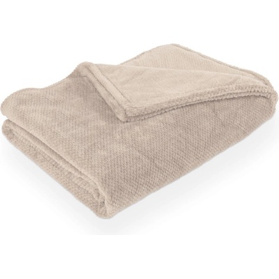 Tiseco Home Studio Кафяво-сиво одеяло от микроплюш 150x200 cm Pippa - Tiseco Home Studio (3687TAUPE)