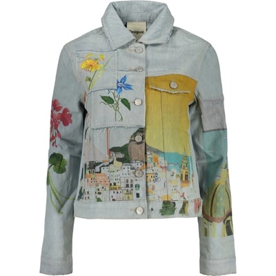 DESIGUAL Дамско дънково яке desigual, Размер xs, Цвят Синьо (26swed02_az5053)