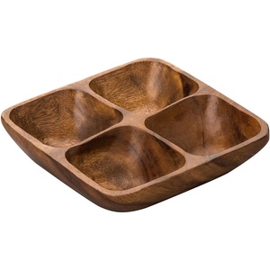 Premier Housewares Кафява дървена купа за сервиране Kora - Premier Housewares (1104552)