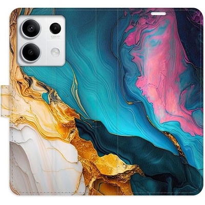 iSaprio Flip Colourful Marble pro Xiaomi Redmi Note 13 5G n24cm-FLP2-RmM13-5G