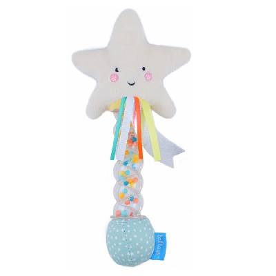 Бебешка мека дрънкалка на стик, Taf Toys, Звезда, 20 см (TT12645)