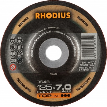 Rhodius Brusný kotouč 125 x 7,0 x 22,23 mm 206674