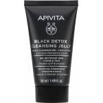 APIVITA Почистващ детокс гел с активен въглен и прополис , Apivita Black Detox Cleansing Jelly 50ml With Activated Carbon & Propolis