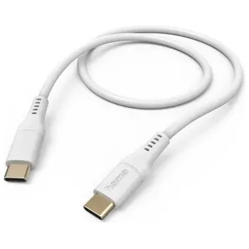 Image 1 of Hama Кабел за зареждане "Flexible", USB-C - USB-C, 1.5 м, силиконов, бял (HAMA-201577)