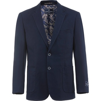 Image 1 of Harvey and Jones Сако Harvey and Jones Men's Viscose Long Sleeve Lapel Blazer - Navy