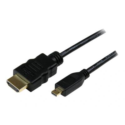 StarTech StarTech. com HDADMM3M HDMI кабел 3 м HDMI тип A (стандартен) HDMI тип D (микро) Черен (HDADMM3M)