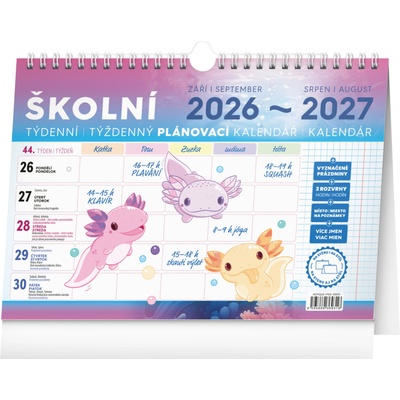 Notique Училищен планиращ календар с кука 2027, 30 x 21 см NOTIQUE | Mnogotsveten | Home | UNI