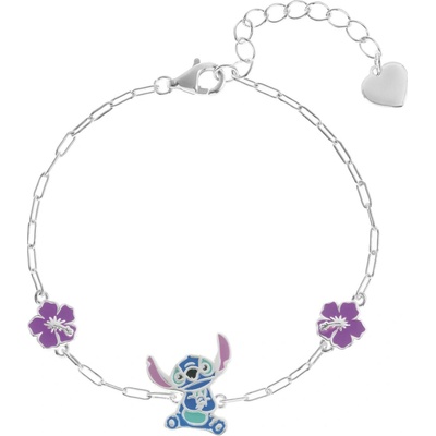Disney Krásny strieborný náramok Stitch Lilo & Stitch BS00095SL-65.CS