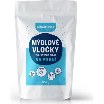 Allnature Mýdlové vločky z olivového oleje 500 g