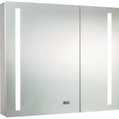 German LED zrcadlová skříňka Aluminio Sun / hliník / IP44 / stříbrná