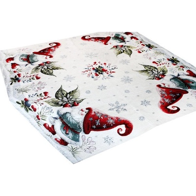 Mondo Vianočný ženilkový obrus Listový škriatok Chenille IT033 90x90 cm