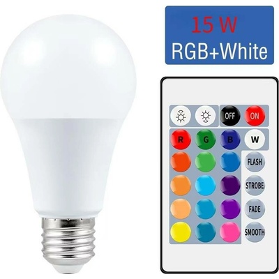 T-LED LED žárovka RGBW E27 5W 360° RGB + Teplá bílá