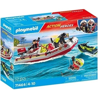 PLAYMOBIL 71464 Hasičský člun s vodním skútrem – Zboží Dáma