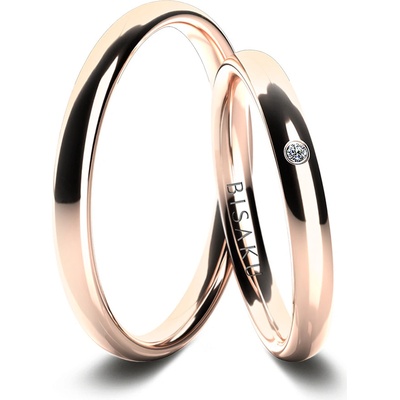 Bisaku snubní Ivy II BIS B00125125RG Růžové zlato