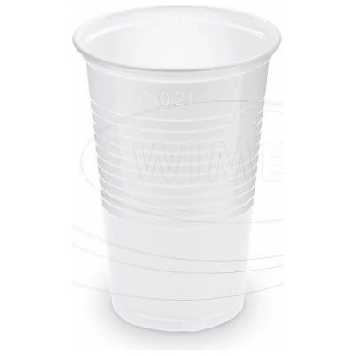 Wimex Pohár PP biely O70mm 0,2L HY732020