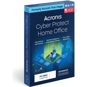 Acronis Cyber Protect Home Office Advanced pro 1 počítač + 500 GB úložiště, předplatné na 1 rok