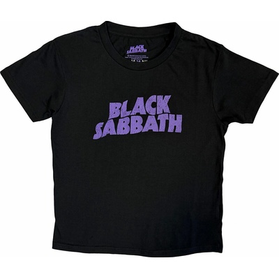 Black Sabbath Wavy Logo Black