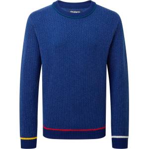 Sherpa Мъжки вълнен пуловер Sherpa Shankar Crew Fleece jumper - Rupa Blue - размер XL (005-7735-0214)