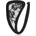 STD Invisible Strapless C-String Transparent Floral Lace Black